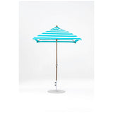 6.5 Ft Square Frankford Patio Umbrella- Crank Lift- Matte Bronze Frame