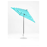 7.5 Ft Frankford Square Patio Umbrella- Crank Auto-Tilt- Matte Black Frame