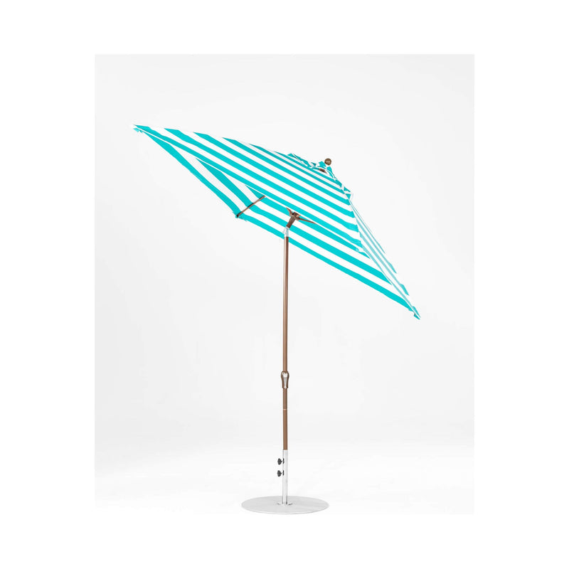 7.5 Ft Frankford Square Patio Umbrella- Crank Auto-Tilt- Matte Bronze Frame