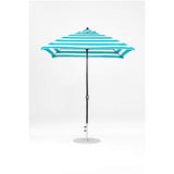 7.5 Ft Square Frankford Patio Umbrella- Crank Lift- Matte Black Frame