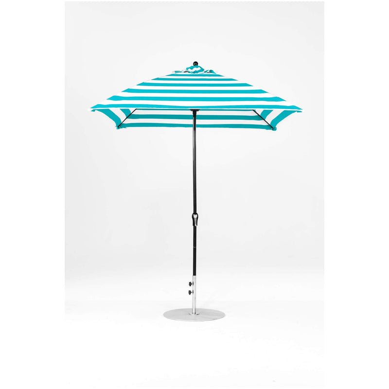 7.5 Ft Square Frankford Patio Umbrella- Crank Lift- Matte Black Frame