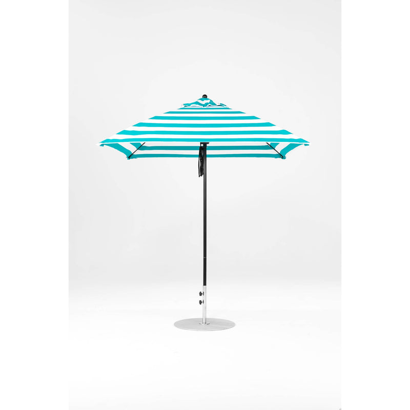 7.5 Ft Square Frankford Patio Umbrella- Pulley Lift- Matte Black Frame