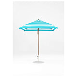 7.5 Ft Square Frankford Patio Umbrella- Pulley Lift- Matte Bronze Frame