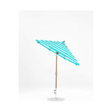 7.5 Ft Octagonal Frankford Patio Umbrella- Crank Auto-Tilt- Matte Bronze Frame