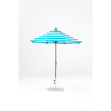 7.5 Ft Octagonal Frankford Patio Umbrella- Crank Lift- Matte Bronze Frame