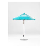 7.5 Ft Octagonal Frankford Patio Umbrella- Pulley Lift- Matte Bronze Frame