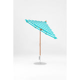 7.5 Ft Octagonal Frankford Patio Umbrella- Crank Auto-Tilt- Wood Grain Frame
