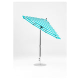 9 Ft Octagonal Frankford Patio Umbrella- Crank Auto-Tilt- Matte Black Frame