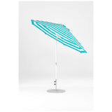 9 Ft Octagonal Frankford Patio Umbrella- Crank Auto-Tilt- Matte White Frame