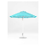 9 Ft Octagonal Frankford Patio Umbrella- Pulley Lift- Matte White Frame