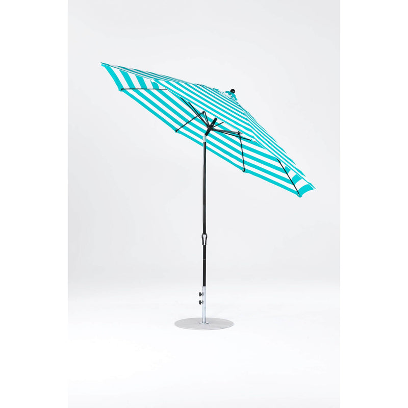 11 Ft Octagonal Frankford Patio Umbrella- Crank Auto-Tilt- Matte Black Frame