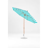 11 Ft Octagonal Frankford Patio Umbrella- Crank Auto-Tilt- Wood Grain Frame