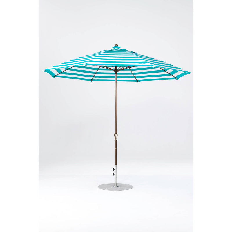 11 Ft Octagonal Frankford Patio Umbrella- Crank Lift- Matte Bronze Frame