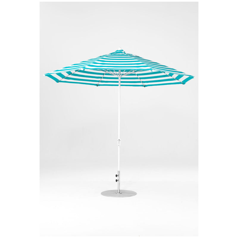 11 Ft Octagonal Frankford Patio Umbrella- Crank Lift- Matte White Frame