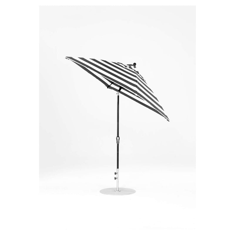 6.5 Ft Frankford Square Patio Umbrella- Crank Auto-Tilt- Matte Black Frame