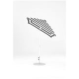 6.5 Ft Frankford Square Patio Umbrella- Crank Auto-Tilt- Matte White Frame