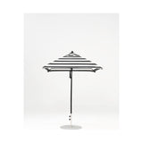 6.5 Ft Square Frankford Patio Umbrella- Pulley Lift- Matte Black Frame