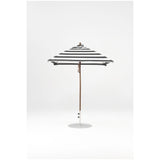 6.5 Ft Square Frankford Patio Umbrella- Pulley Lift- Matte Bronze Frame