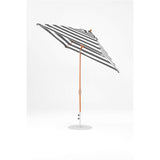 7.5 Ft Frankford Square Patio Umbrella- Crank Auto-Tilt- Wood Grain Frame
