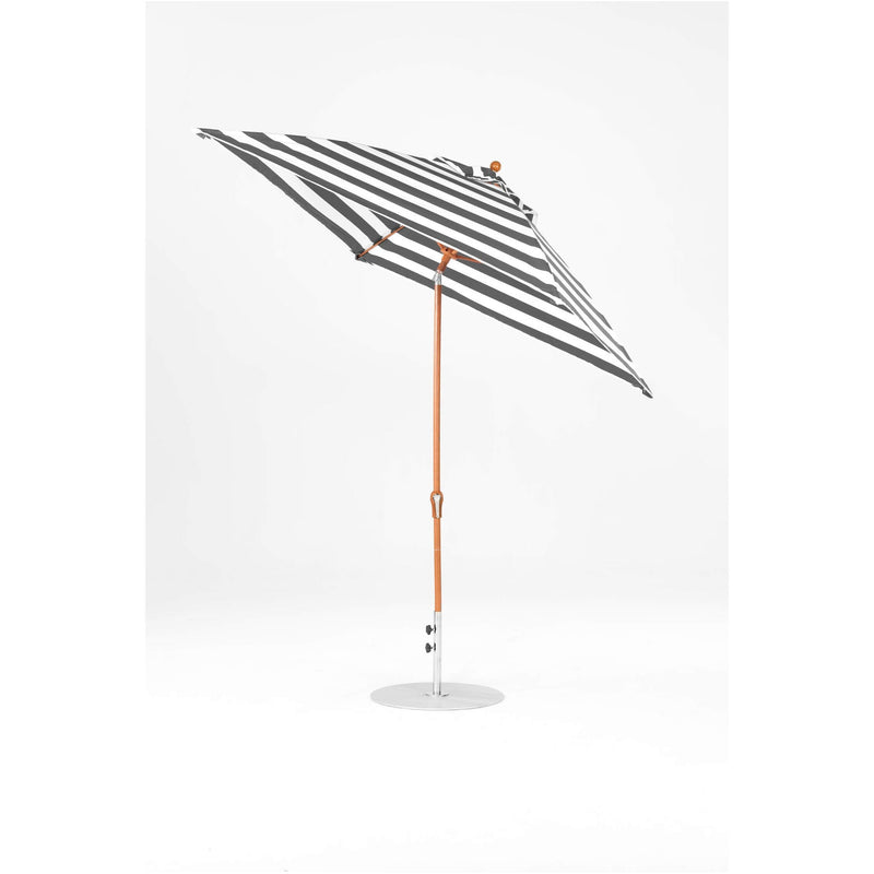 7.5 Ft Frankford Square Patio Umbrella- Crank Auto-Tilt- Wood Grain Frame