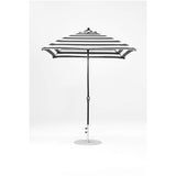 7.5 Ft Square Frankford Patio Umbrella- Crank Lift- Matte Black Frame