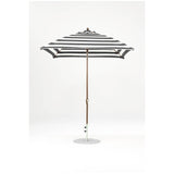 7.5 Ft Square Frankford Patio Umbrella- Crank Lift- Matte Bronze Frame