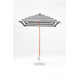 7.5 Ft Square Frankford Patio Umbrella- Crank Lift- Wood Grain Frame