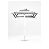 7.5 Ft Square Frankford Patio Umbrella- Crank Lift- Matte White Frame