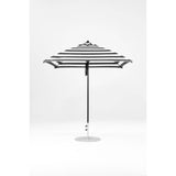 7.5 Ft Square Frankford Patio Umbrella- Pulley Lift- Matte Black Frame