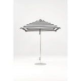 7.5 Ft Square Frankford Patio Umbrella- Pulley Lift- Matte Silver Frame