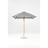 7.5 Ft Square Frankford Patio Umbrella- Pulley Lift- Wood Grain Frame