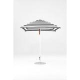 7.5 Ft Square Frankford Patio Umbrella- Pulley Lift- Matte White Frame