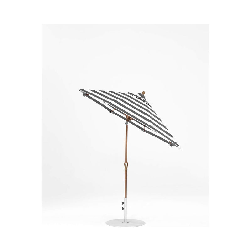 7.5 Ft Octagonal Frankford Patio Umbrella- Crank Auto-Tilt- Matte Bronze Frame