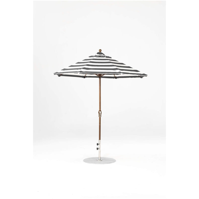 7.5 Ft Octagonal Frankford Patio Umbrella- Crank Lift- Matte Bronze Frame