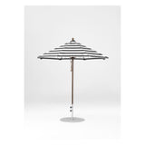 7.5 Ft Octagonal Frankford Patio Umbrella- Pulley Lift- Matte Bronze Frame