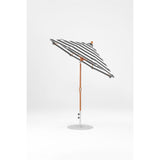7.5 Ft Octagonal Frankford Patio Umbrella- Crank Auto-Tilt- Wood Grain Frame