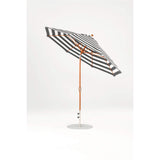 9 Ft Octagonal Frankford Patio Umbrella- Crank Auto-Tilt- Wood Grain Frame
