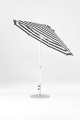 9 Ft Octagonal Frankford Patio Umbrella- Crank Auto-Tilt- Matte White Frame
