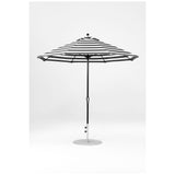 9 Ft Octagonal Frankford Patio Umbrella- Crank Lift- Matte Black Frame