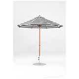 9 Ft Octagonal Frankford Patio Umbrella- Crank Lift- Wood Grain Frame