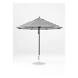 9 Ft Octagonal Frankford Patio Umbrella- Pulley Lift- Matte Black Frame