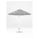 9 Ft Octagonal Frankford Patio Umbrella- Pulley Lift- Matte White Frame