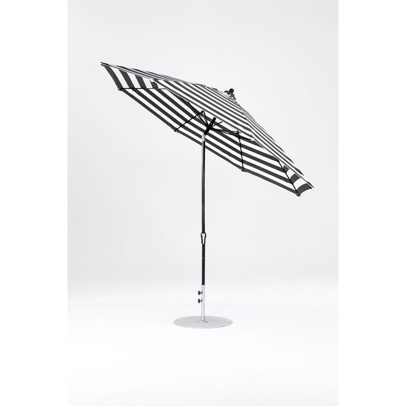 11 Ft Octagonal Frankford Patio Umbrella- Crank Auto-Tilt- Matte Black Frame