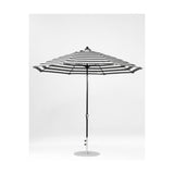 11 Ft Octagonal Frankford Patio Umbrella- Crank Lift- Matte Black Frame