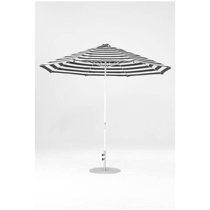 11 Ft Octagonal Frankford Patio Umbrella- Crank Lift- Matte White Frame