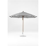 11 Ft Octagonal Frankford Patio Umbrella- Pulley Lift- Matte Bronze Frame