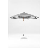 11 Ft Octagonal Frankford Patio Umbrella- Pulley Lift- Matte White Frame