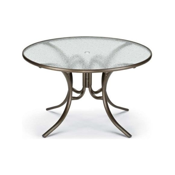 Telescope Casual Telescope Casual Obscure Acrylic 48" Round Dining Table w/Umbrella Hole | 2970 Dining Tables telescope-casual-acrylic-top-round-patio-dining-table-2970 Light Gray 2970.jpg