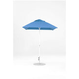 6.5 Ft Square Frankford Patio Umbrella- Crank Lift- Matte White Frame