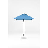 6.5 Ft Square Frankford Patio Umbrella- Pulley Lift- Matte Black Frame